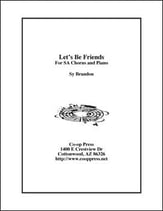 Let's Be Friends SA choral sheet music cover